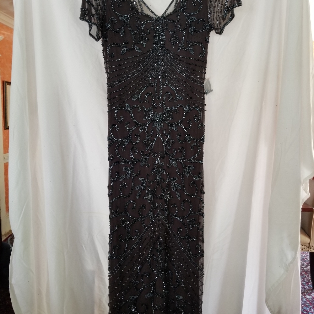 Pizarro nights beaded gown nwt